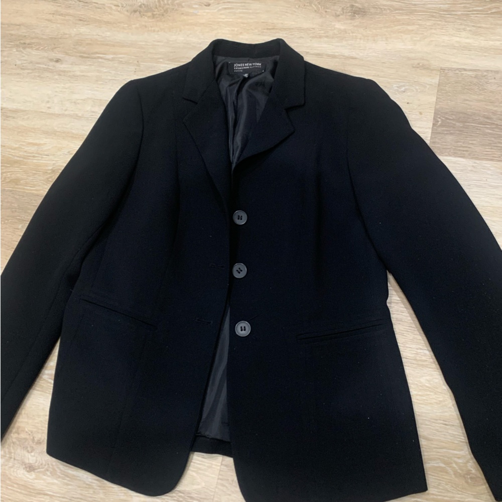 Jones New York Classic Black Blazer & Pants